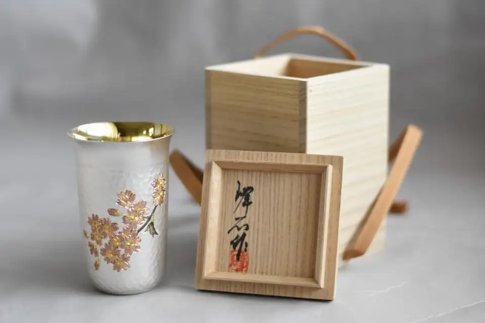 奥山峰石作・タンブラー『桜』
